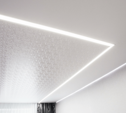 Фактурные натяжные потолки